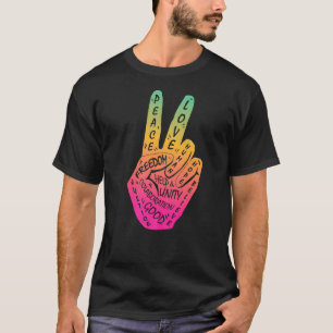 Make Peace Not War Peace Hand Sign 31 T-Shirt
