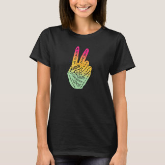 Make Peace Not War  Peace Hand Sign 3 T-Shirt