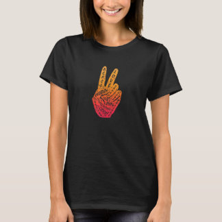 Make Peace Not War  Peace Hand Sign 3 T-Shirt