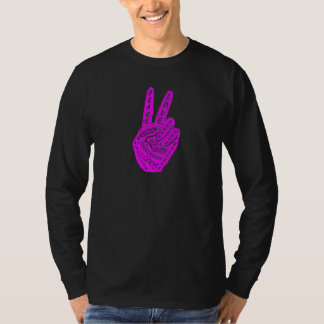 Make Peace Not War  Peace Hand Sign  9 T-Shirt