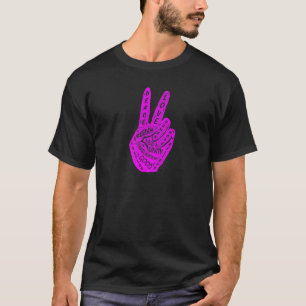 Make Peace Not War  Peace Hand Sign  9 T-Shirt