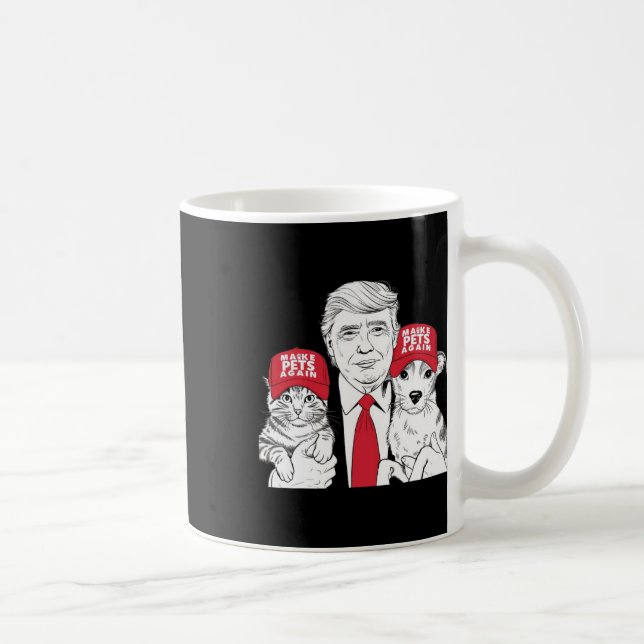 Make Pets Safe Again Election Mega Trump Funny Deb Coffee Mug (Right)