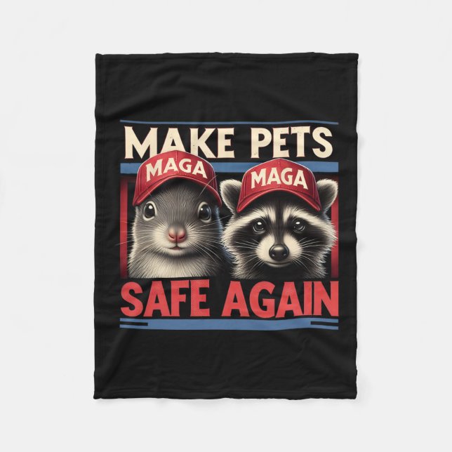 Make Pets Safe Again P Nut The Squirrel And Fred T Fleece Blanket (Front)