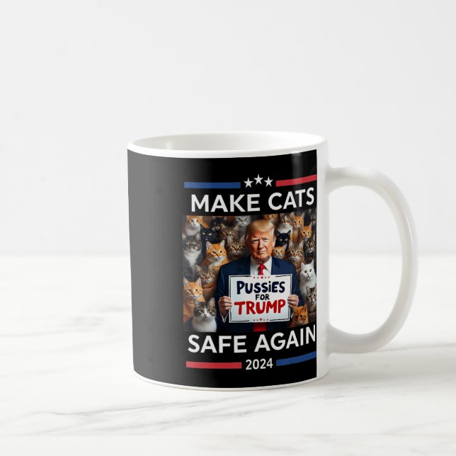 Make Pets Safe Again Trump 2024 Save Our Pets  Coffee Mug (Right)