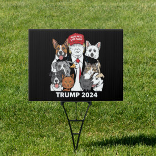 Make Pets Safe Again Trump 2024 Save Our Pets Sign