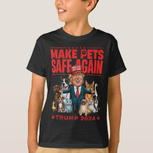 Make Pets Safe Again Trump 2024 Save Our Pets  T-Shirt