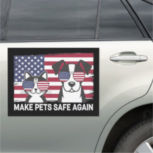 Make Pets Safe Again Trump Harris Debate 2024 Car Magnet