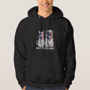 Make Pets Safe Again Trump Harris Debate Dogs Cat Hoodie
