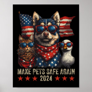 Make Pets Safe Again Trump Save Our Pets 2  Poster