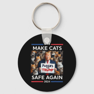 Make Pets Safe Again Trump Save Our Pets Keychain