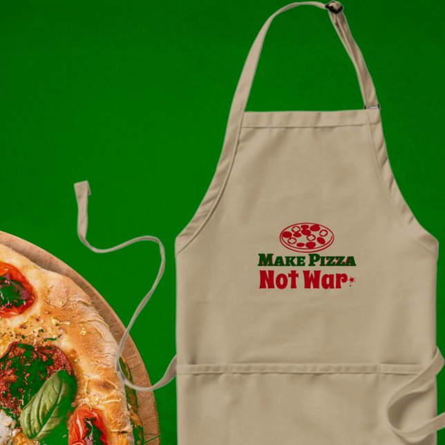 Make Pizza not War Adult Apron (Creator Uploaded)