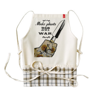 Make Plants,Not War Dictionary Art Zazzle HEART Apron
