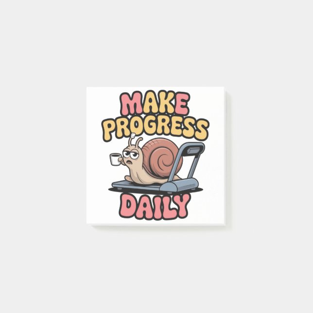 Make Progress Daily Post-it Notes (Front)