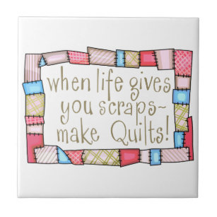 Make Quilts Ceramic Tile