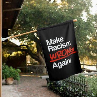 Make Racism Wrong Again Classic Round Sticker House Flag