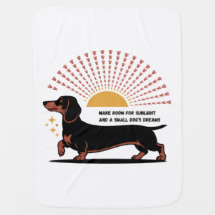 Make Room For Sunlight And A Small Dog’s Dreams Baby Blanket