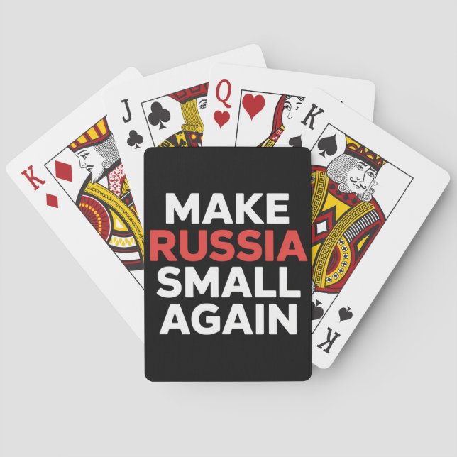 Make Russia Small Again Make Russia Small  Poker Cards (Back)