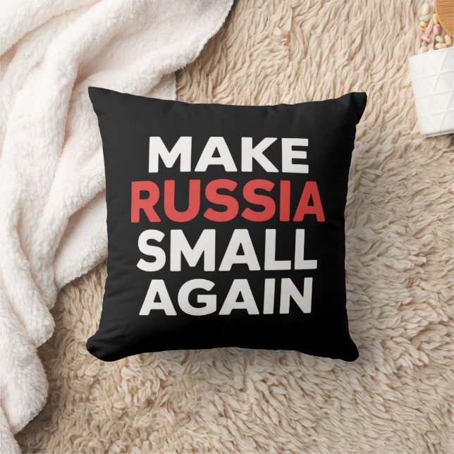 Make Russia Small Again Make Russia Small  Throw Pillow (Blanket)