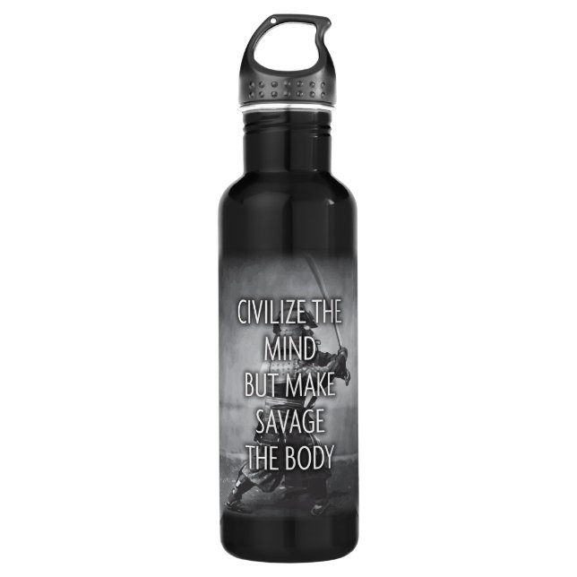 Make Savage The Body - Training Motivational Water Bottle (Front)