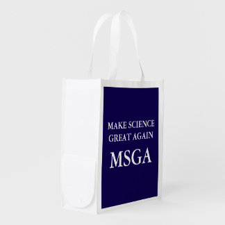 Make Science Great Again MSGA Typography Unisex Grocery Bag