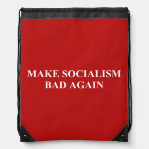 Make Socialism Bad Again Drawstring Bag