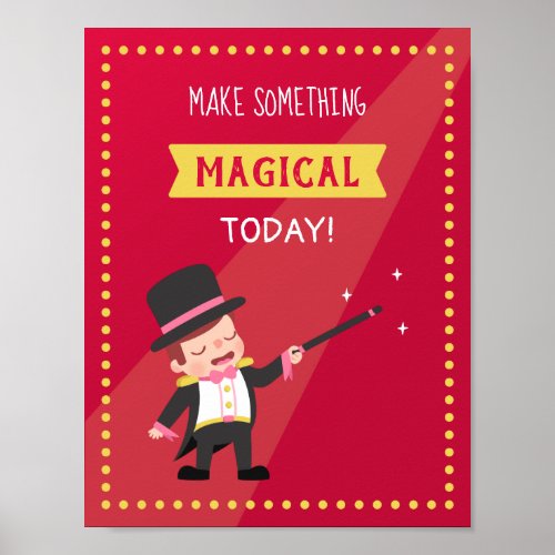 Make Something Magical Today Quote Boys Room Decor