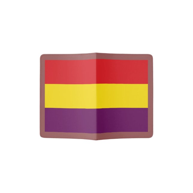 Make Spain Great Again - Bandera de España Passport Holder (Opened)