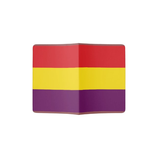 Make Spain Great Again - Bandera de España Passport Holder (Opened)
