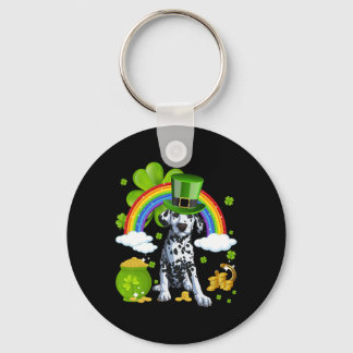 Make St Patricks Day Great Again Funny Damatian Me Keychain