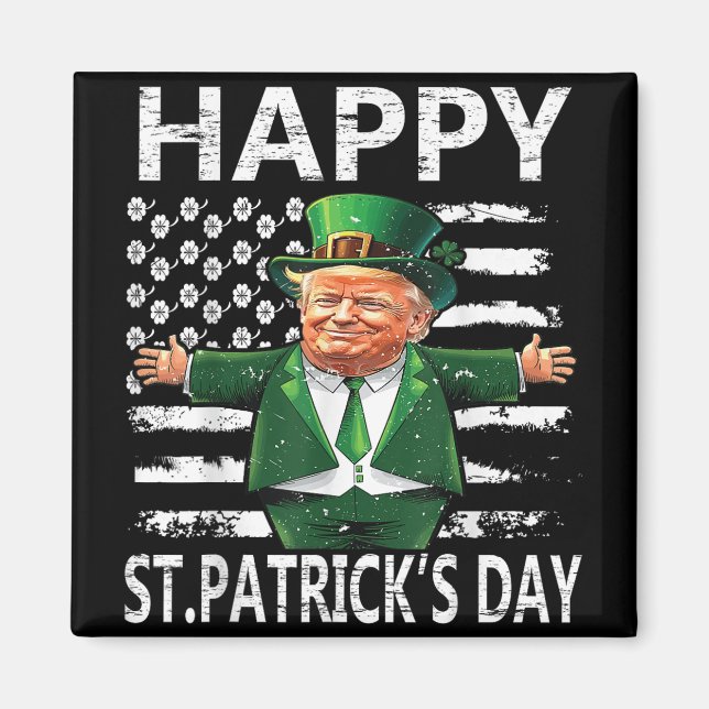 Make St Patricks Day Great Again Funny St Patricks Magnet (Front)