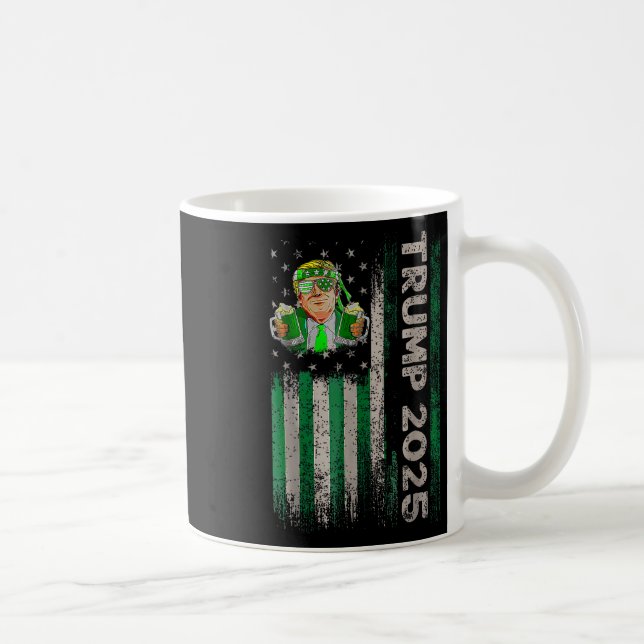 Make St Patricks Day Great Again Funny Trump Men W Coffee Mug (Right)