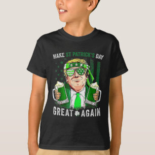 Make St Patricks Day Great Again Funny Trump Men W T-Shirt