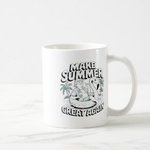 Make Summer Great Again Funny Trump Flamingo Float Coffee Mug