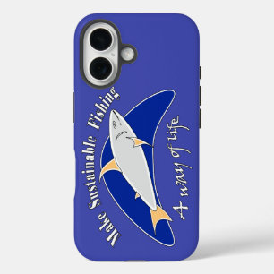 Make sustainable fishing a way of life iPhone 16 case