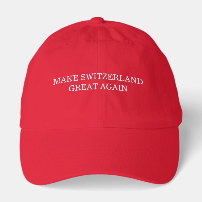 Make Switzerland Great Again Hat (Front)