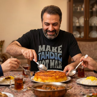 Make Tahdig Not War | Persian Crunchy Rice T-Shirt