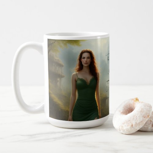 Make tea Not war fantasy valley custom text Coffee Mug