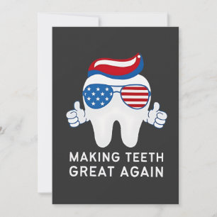 Make Teeth Great Again 4th of July Dental Holiday Card