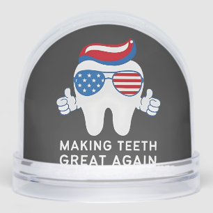 Make Teeth Great Again 4th of July Dental Snow Globe