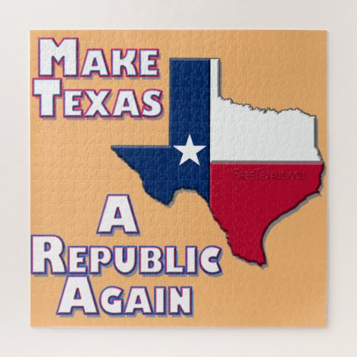 Make Texas A Republic Again Jigsaw Puzzle