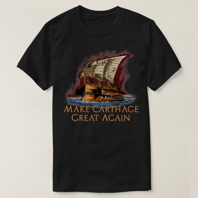 Make thage Great Again thaginian Trireme Baseball  T-Shirt (Design Front)