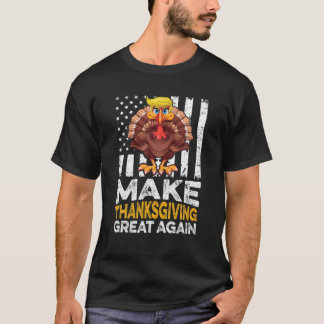 Make Thanksgiving Great Again Shirt Gift Funny Tur