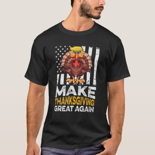 Make Thanksgiving Great Again Shirt Gift Funny Tur