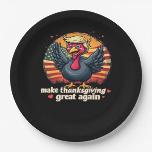 Make Thanksgiving Great Again Thanksgiving Classic Paper Plates