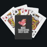 Make Thanksgiving Great Again Trumpkin – Basic Pum Poker Cards<br><div class="desc">A basic pumpkin humor Trumpkin design. Simple,  funny,  and festive.</div>