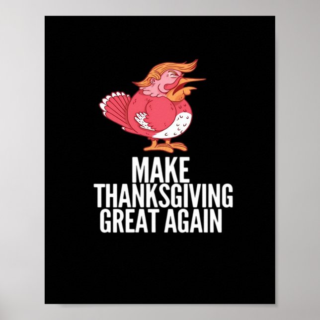 Make Thanksgiving Great Again Trumpkin – Basic Pum Poster (Front)