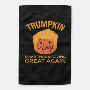 Make Thanksgiving Great Again Trumpkin Boxy Garden Flag