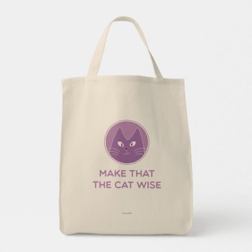 Make that the cat wise tote bag