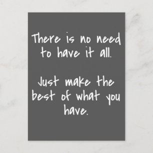 Make the Best Inspirational Quote Postcard