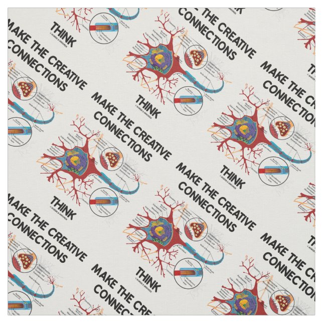 Make The Creative Connections Think Neuron Synapse Fabric (Swatch)